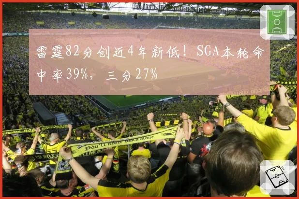 雷霆82分创近4年新低!SGA本轮命中率39%,三分27%