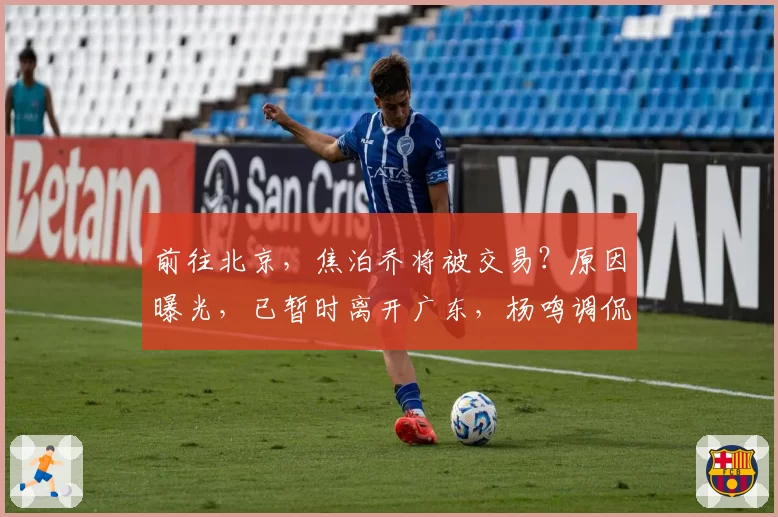 前往北京，焦泊乔将被交易？原因曝光，已暂时离开广东，杨鸣调侃